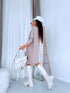 ELYNDI large size sweater "TULIP 37744" - dark beige
